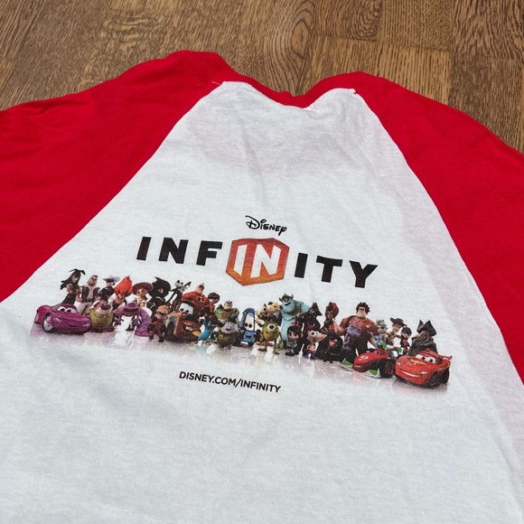 Disney Infinity 1.0 Video Game Jack Sparrow Promo 3/4 Sleeve T Shirt Mens M - Picture 7 of 8